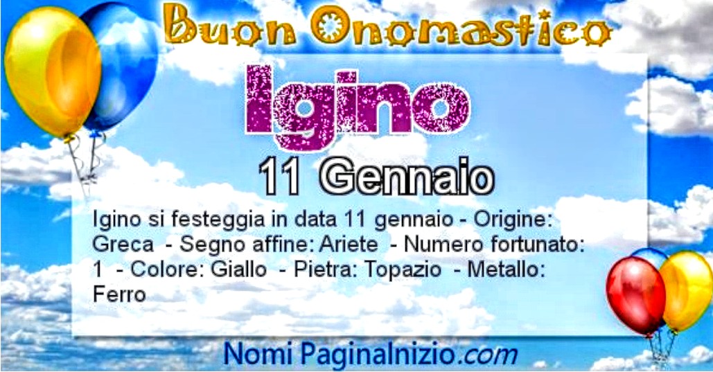 manuela_zingale's tweet image. #buononomastico #igino #11gennaio💖 #scusateilritardo‼️‼️
Il nome ha origini greche e significa 'prospero, integro'. Igino festeggia l'onomastico l' 11 gennaio, in memoria di Sant'Igino, papa di origine `greca che subì il martirio sotto Antonino Pio nell'anno 142.
#mazingando