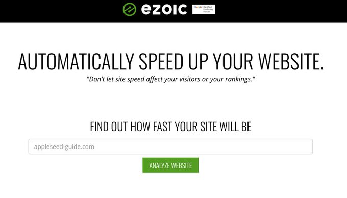 ezoic's tweet image. CHECK YOUR PAGESPEED SCORE👇

Find out what your PageSpeed Insights score could be with Ezoic&apos;s Site Speed Accelerator. 
Analyze your website now: svc.ezoic.com/speed-up-site/
