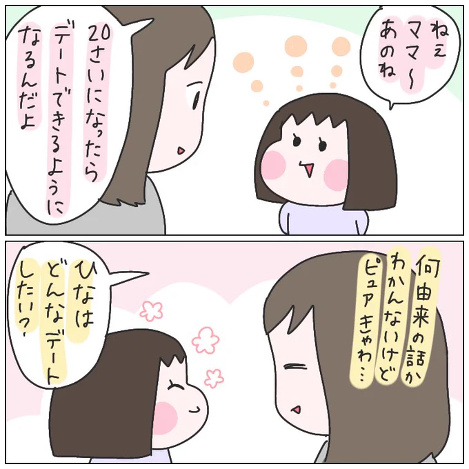 ひなひよの理想のデート。
#育児漫画 #ひなひよ日記 
