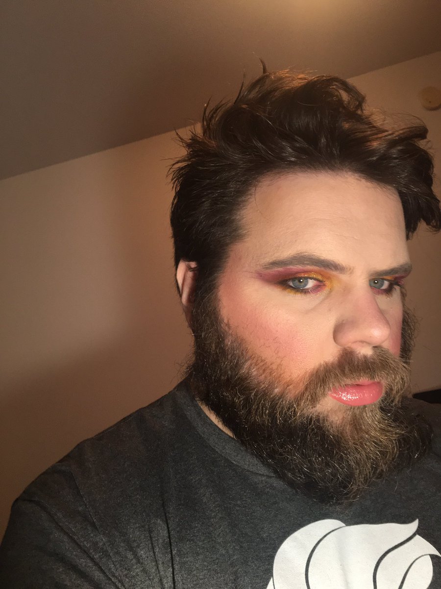 LanaDelBeard's tweet photo. Playing around with makeup. It was nice breaking out the @colourpopcosmetics and mixing palettes. Who knew I looked good with a glossy lip.
#gay #gaybear #gaybeard #guymakeup #beard #bear #makeup #colourpopcosmetics #plussize #gayfat #fat #gaychub #chub #bopo #bodypositivity https://t.co/0cliTrRbdq