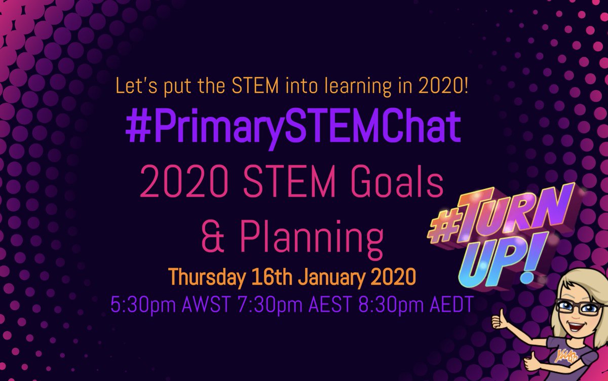 rachaellehr's tweet photo. Don’t miss the first #PrimarySTEMchat of 2020 where we focus on our #STEM goals for the year and share our planning tips... Everyone is welcome 🤩 See you on Thursday! https://t.co/9Dc4aqbsU3