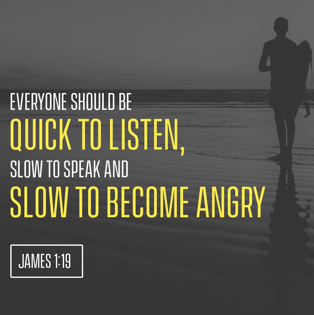 LlanishenBC's tweet photo. “My dear brothers and sisters, take note of this: Everyone should be quick to listen, slow to speak and slow to become angry,”
James 1:19 NIV https://t.co/I1yX3ayMif