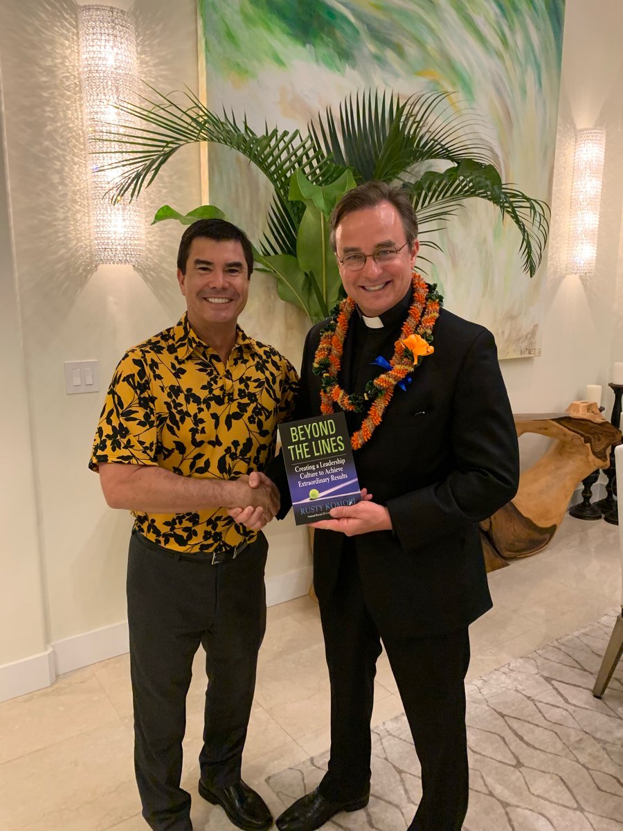 It is great to be in Hawaii meeting with Bluejay alumni, including Rusty Komori, BA’91, former <a href="/CreightonTennis/">Creighton Men's Tennis</a> player and author.