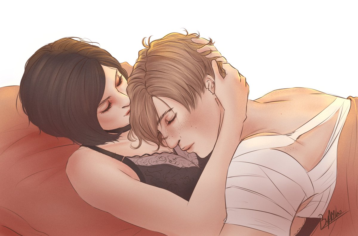 Commission for @Forinthryhawk #AdaxLeon #leonkennedy #AdaWong #ResidentEvil.