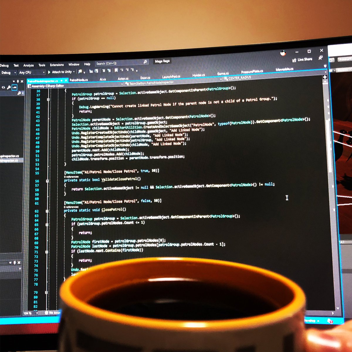 Sunday Morning Coffee and Code.