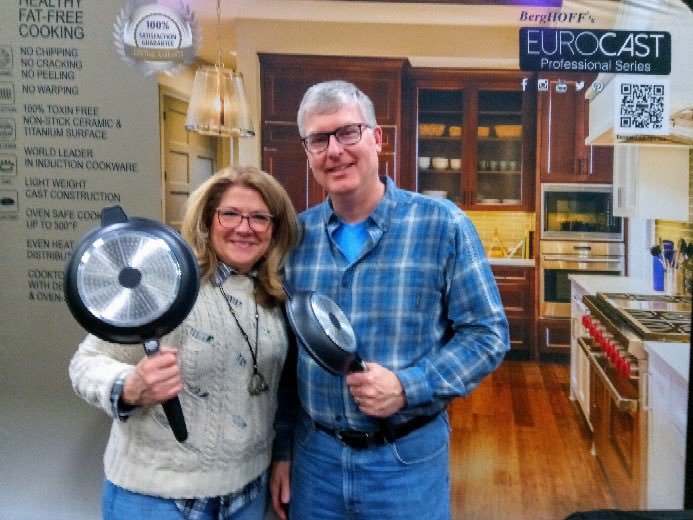 <a href="/OhioHomeShow/">Ohio Home + Remodeling Show</a> Marsha &amp; Jeff stopped by booth 319  at the #OhioHomeandRemodelingShow. They fell in love with the #Eurocastbrand #cookware. They are tired of replacing there pans. Welcome to the Eurocast family. Please like and share this photo and help them win a free pan.