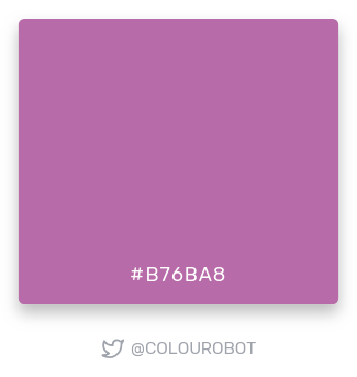 colourobot's tweet photo. #b76ba8 https://t.co/ARaSPGnAEG