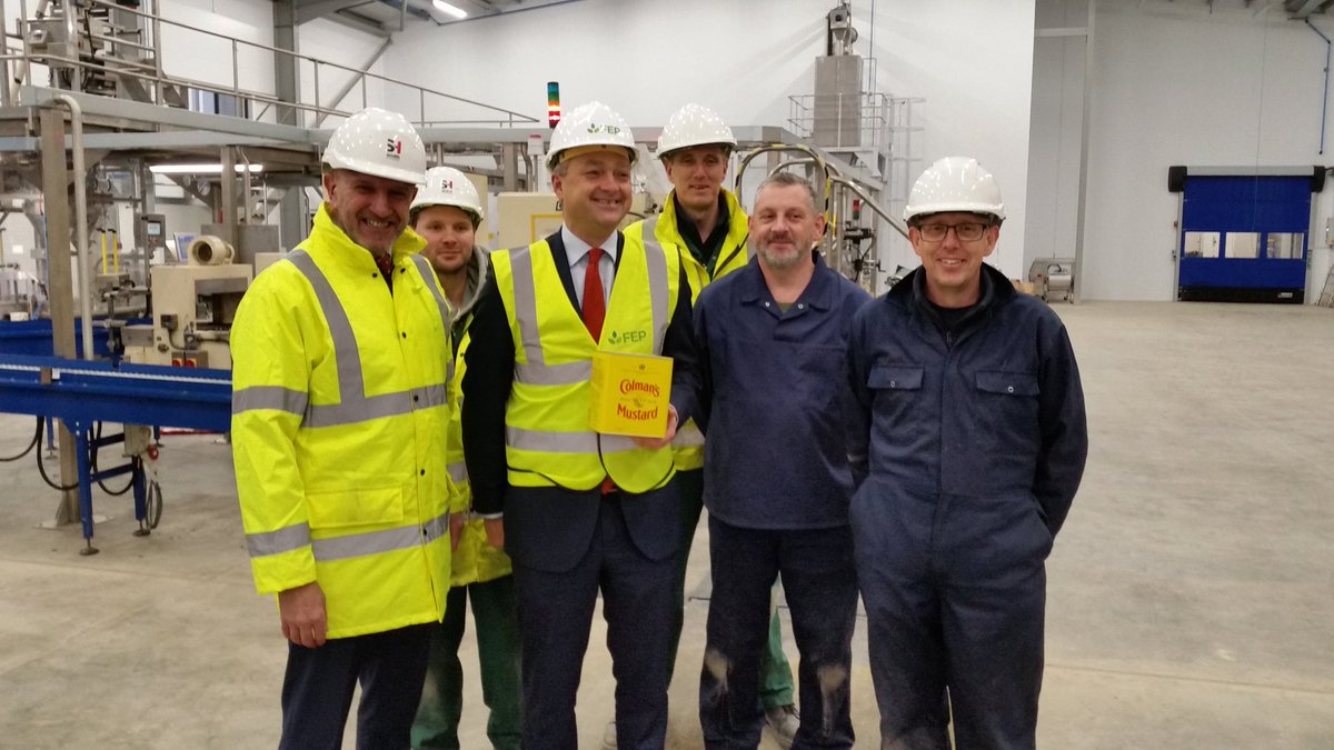 Food manufacturing is an important way to add value to our farm produce.

This month the brand new @Condimentum milling plant will be producing Colman's Mustard here in #Broadland. A great #Norfolk product from state of the art investment.