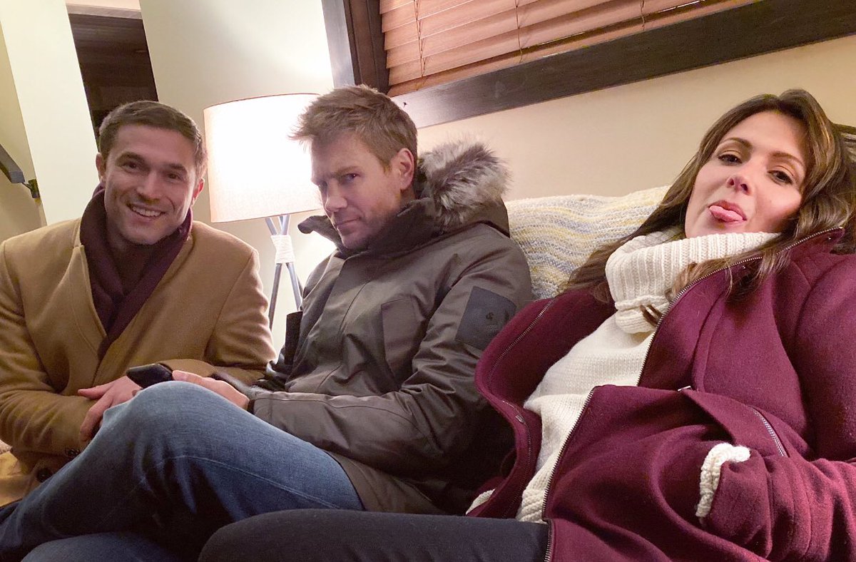 BehindHallmark's tweet image. Tonight on @hallmarkchannel #LoveInWinterland 
@ChadMMurray @italiaricci #BehindTheHallmark