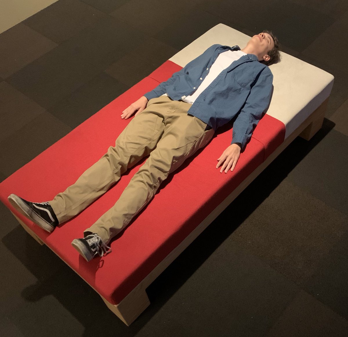 jake_epley's tweet photo. If you need me I’ll be posted on the Minecraft bed https://t.co/h0wnurNwvG