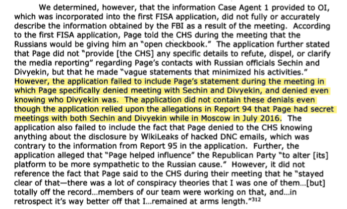 Now FBI Manager Pientka's lies and omissions to the FISC were material - and made under penalty of perjury.He knew the dossier was fraudulent.He knew of witness denials.He lied about its accuracy.