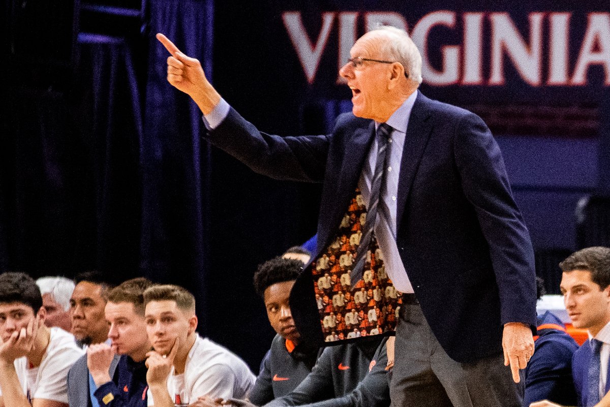 AlexandraMoreo's tweet photo. Today Coach Boeheim tossed off his jacket lined with pictures of him tossing off his jacket https://t.co/OL9BKlERdB