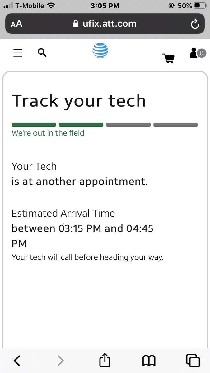 ocvalleysun's tweet photo. @ATT sucks. Original schedule is 2-4pm. And this is not the first time. https://t.co/jJ9LQvEqgl