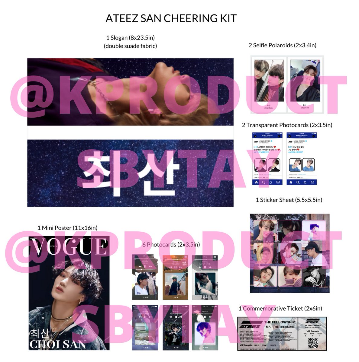 ATEEZByTay's tweet image. Will open orders for #ATEEZ Cheering Kits on Jan 12. Will have a kit for each member + OT8. 

$12 for just the fabric slogan or $20 for full cheering kit.

Shipping WW: flat fee $5

(Or pickup at any Korea, Japan, US concert)

San designs attached. Rest of designs tomorrow.