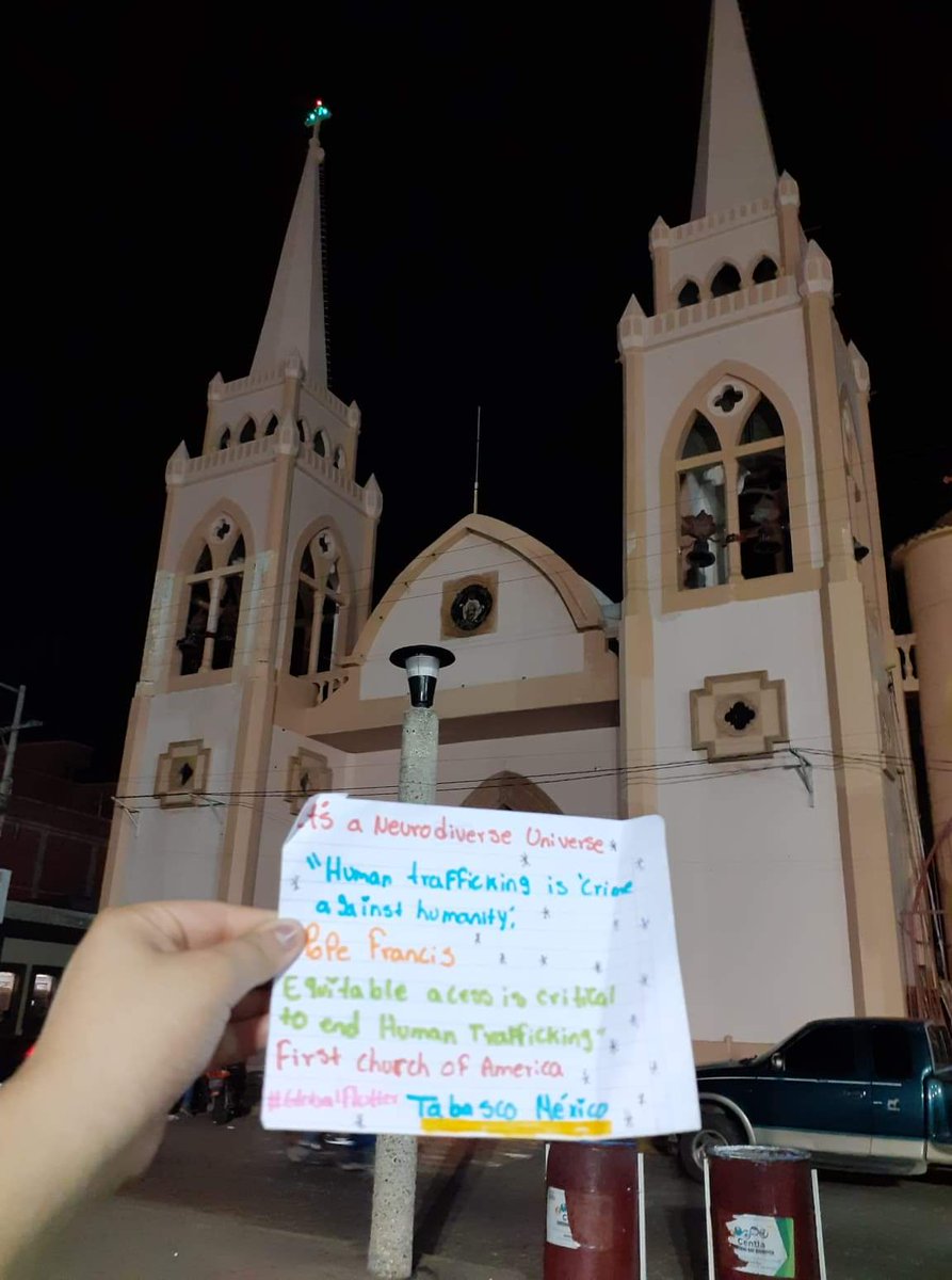globalflutter's tweet photo. Day 677: It's a Neurodiverse Universe

"Human Trafficking is a crime against humanity" @Pontifex

#Equitable #Access is critical to #endhumantrafficking

#Tabasso #Mexico 
First Church of America
#inclusionmatters
#Neurodiversity ☂️ https://t.co/MycaMVie57