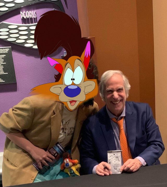 I still can't believe tonight happened! ;u; Me and little Fonz absolutely had a blast getting to see @hwinkler4real! 