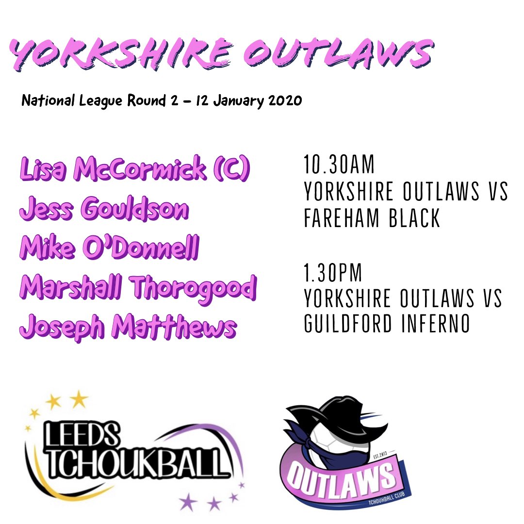 LeedsTchoukball's tweet photo. First round of nationals in 2020! We are looking forward to being back on the court, especially with @outlawstchouk #bebeckett #weareoutlaws #yorkshire 💜💙 https://t.co/Iiyhj2SZM1