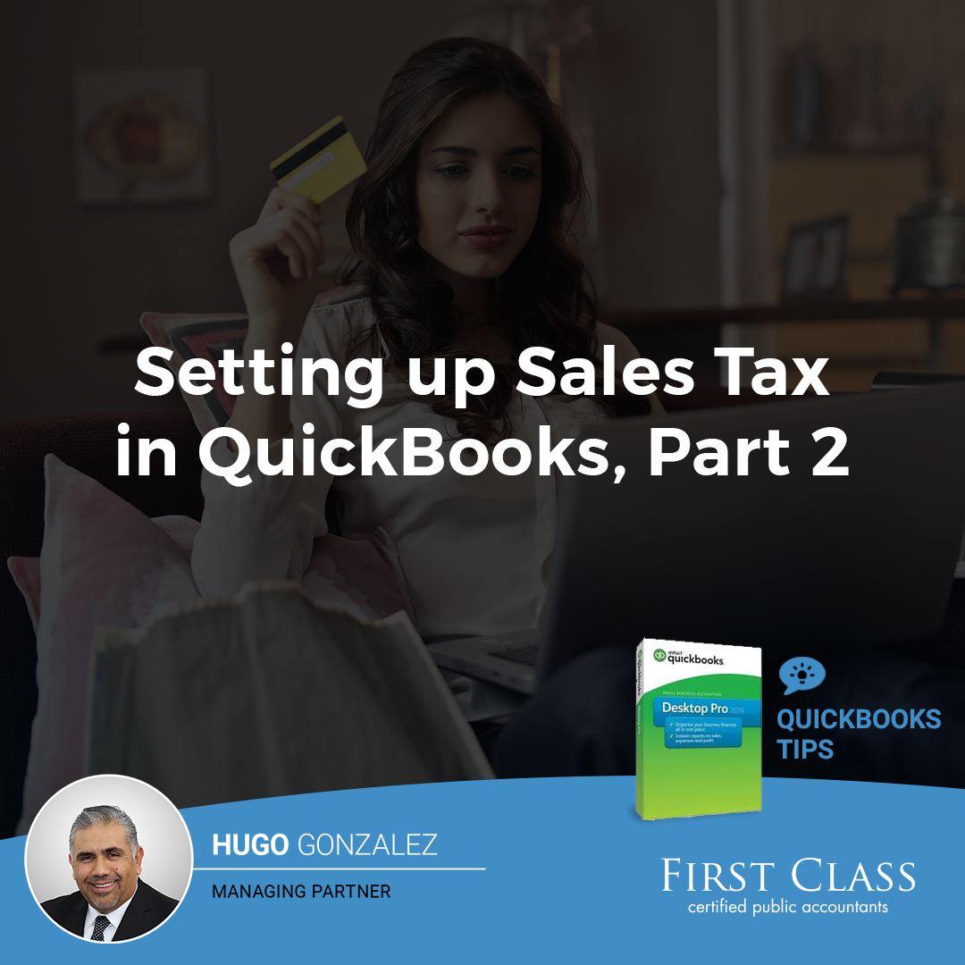 FirstClassCPA's tweet image. Here is the follow up to last months tutorial on setting up sales #tax for your #business in #QuickBooks.

zurl.co/AaOT