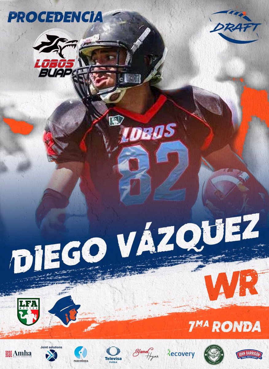 FBALobosBuap's tweet photo. ¡El día de hoy se realizó Draft! Felicitamos y reconocemos a nuestros lobos Diego Vázquez, Geovanni Gómez y Brandon Barrios por haber sido parte de esta gran familia y ahora, haber sido seleccionados para ser parte de Artilleros LFA. ¡Mucho éxito! #EnHoraBuena https://t.co/FQJYTCAwZQ