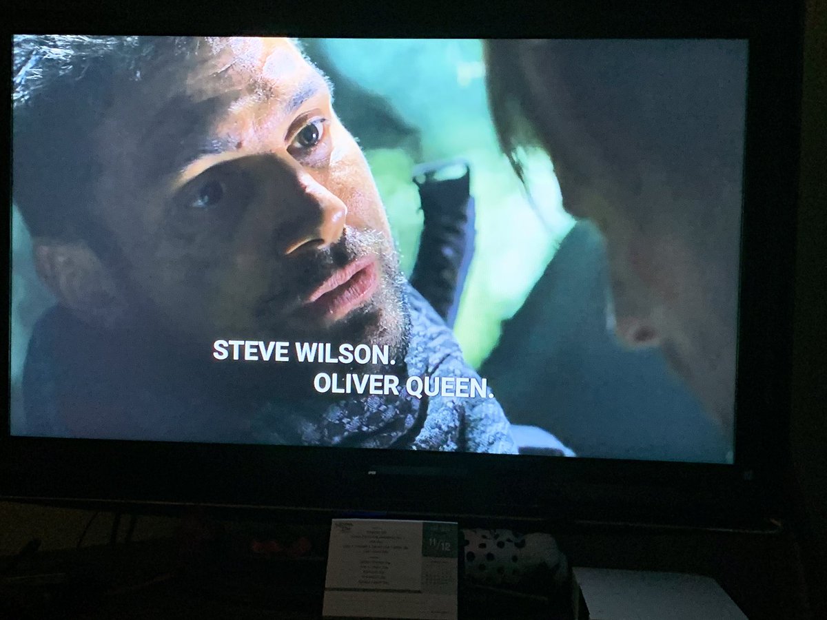 .<a href="/manubennett/">Manu</a> <a href="/StephenAmell/">SA</a> Wanted to make you both aware of this hilarious captioning typo in Season 1, Ep 13, Betrayal! ‘Steve’ just doesn’t have the same ring to it as Slade, I think.