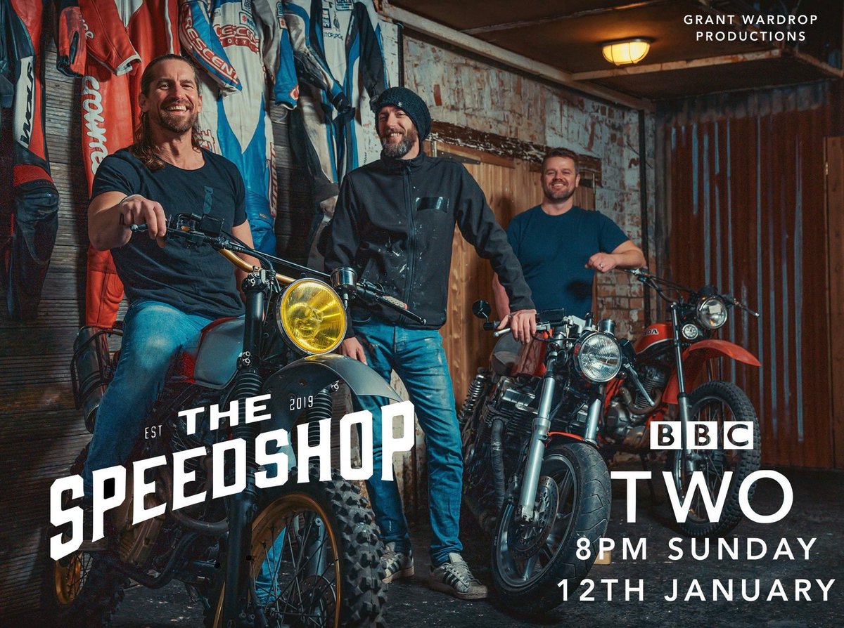 mss_safety's tweet photo. #TheSpeedshop from #grantwardropproductions is on tonight (Sunday) at 8pm on BBC2 and it’s very very good. We absolutely loved every second working on it in some pretty amazing locations and hope you enjoy it too. #SBombVintageWorkshop https://t.co/l99yHbU6hm