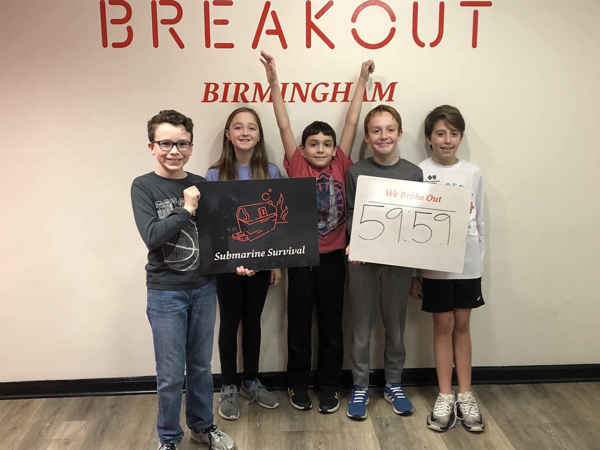 Great birthday party with <a href="/BreakoutGames/">Breakout Games</a>.  We survived a submarine mission, but just barely.