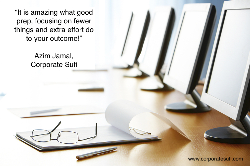 Corporate_Sufi's tweet photo. It is amazing what good prep, focusing on fewer things and extra effort do to your outcome! https://t.co/xZYssT7rAZ #corporatesufi #focus #godeeper #workplacefocus https://t.co/q5lXmGKoAn