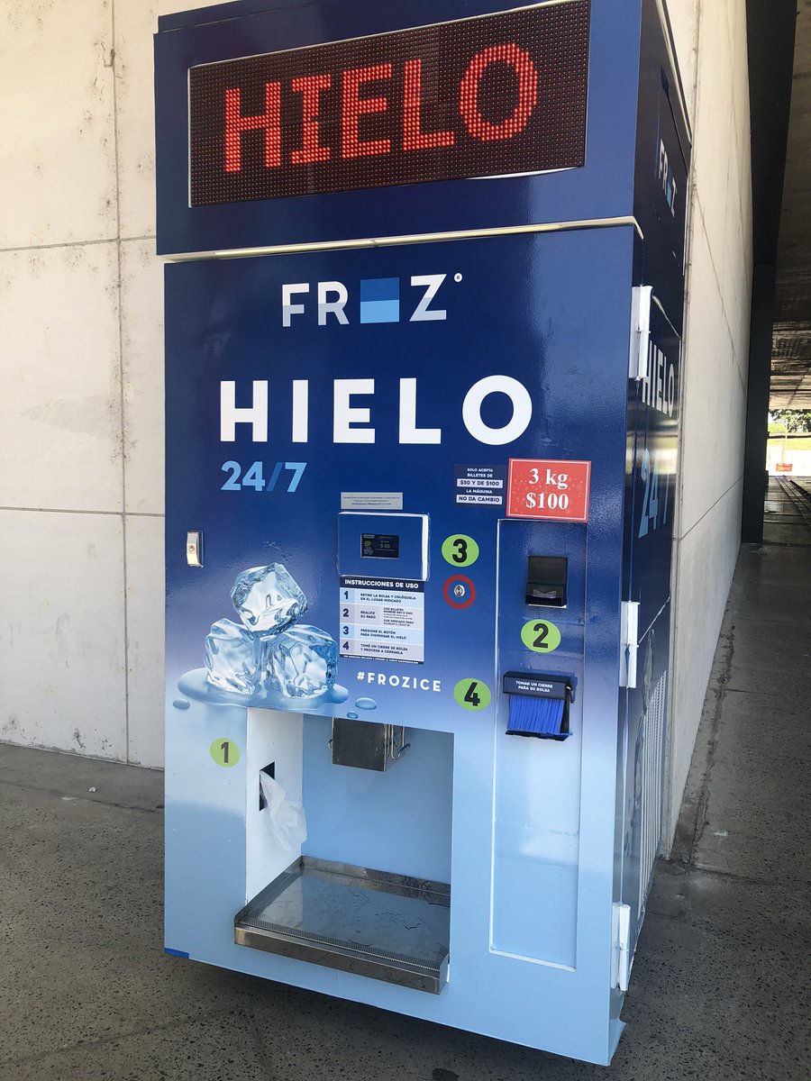 MartinSO's tweet image. Máquina de hielo 24hs excelente para sacarte de apuros si tenes invitados y te olvidaste de comprar hielo. Complejo al Rio, en Vicente López.