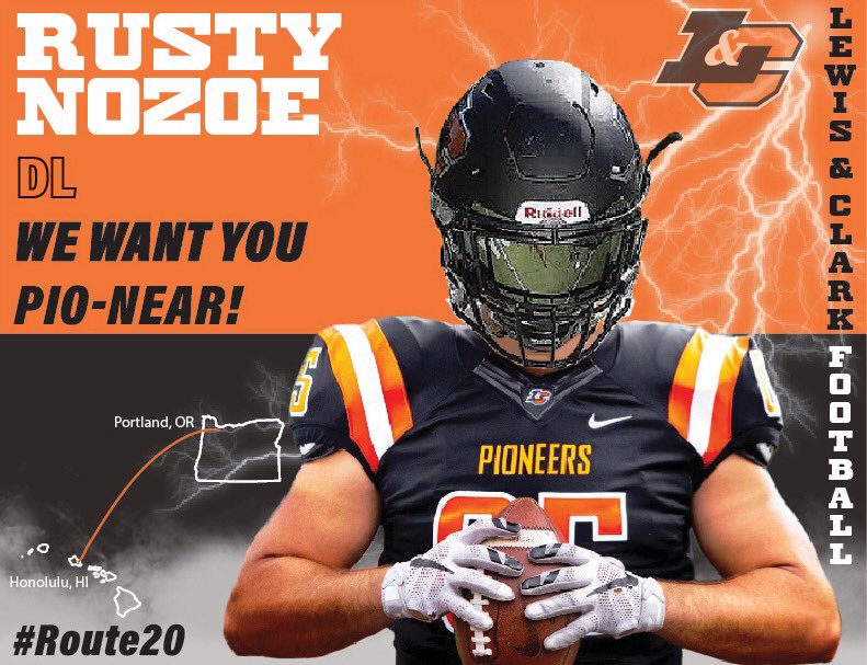 I am truly humbled by this awesome oppurtunity! MAHALO NUI LOA to Coach Locey and the Lewis and Clark staff! #gopioneers