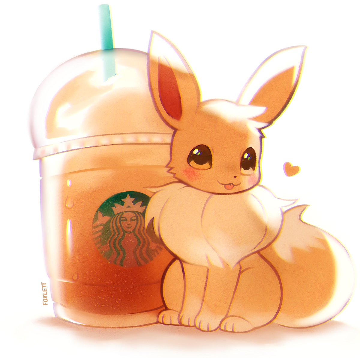 f0xlett's tweet photo. just imagine if every starbucks frap came with an eevee....... https://t.co/UawgnGSnyF