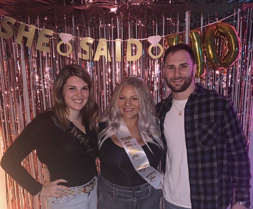 alanamoeder9's tweet photo. Seriously, how did I actually get so lucky with the best friends in the world?! They threw me the best fake bachelorette party &amp; made me the happiest girl in the world 🖤 thank you to everyone that helped make it the best night evaaa https://t.co/uf1TATFyYy