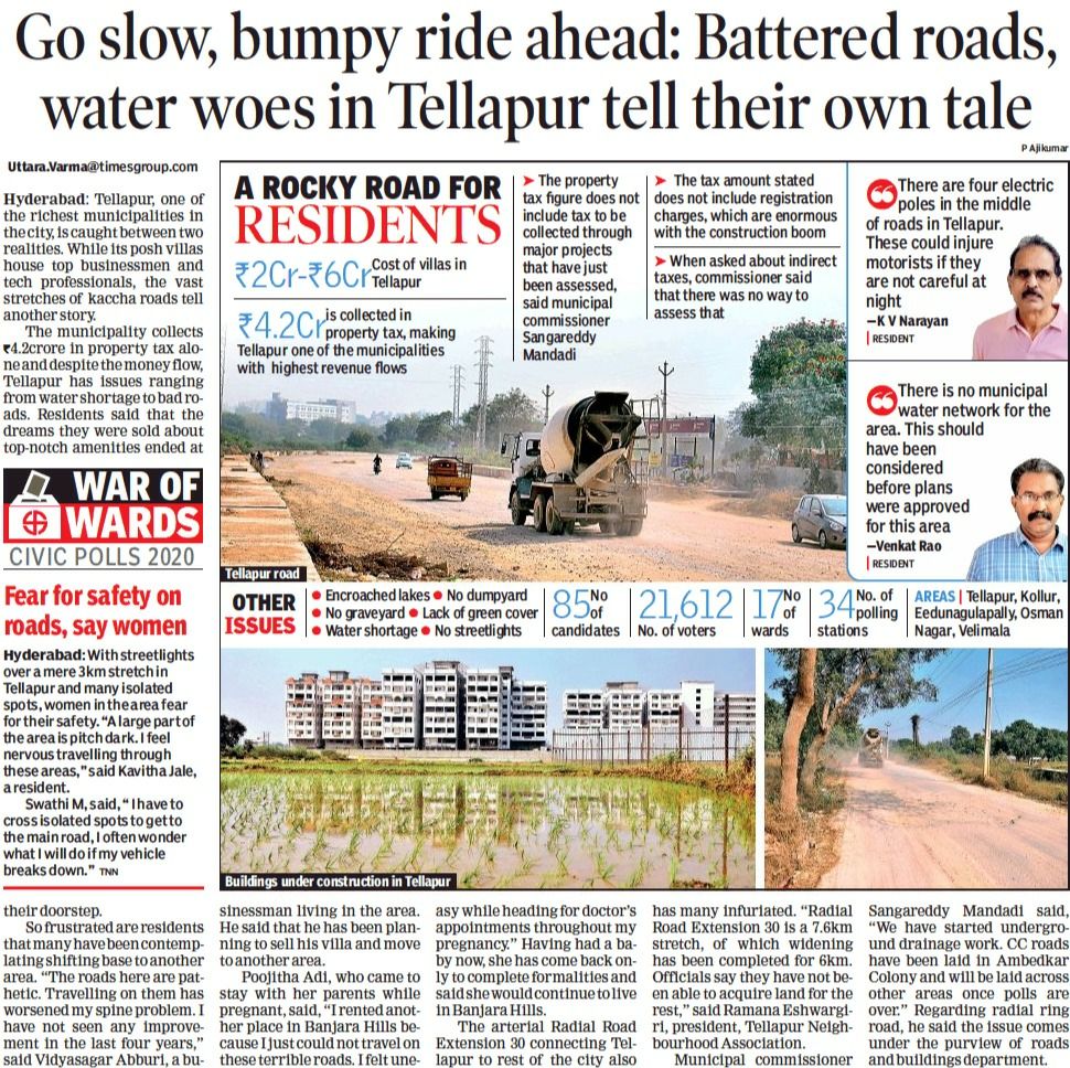 MadhuYashwanth3's tweet photo. @KTRTRS @trsharish @trspartyonline @TelanganaCMO
Sir, Please respond to this..Since 4 years we don't have proper roads #RR30. Due to this there is lots of air pollution & it is very unsafe for motorcycles to travel on this road #RR30
Here is the article in Today's TOI newspaper https://t.co/OABh5hucp4