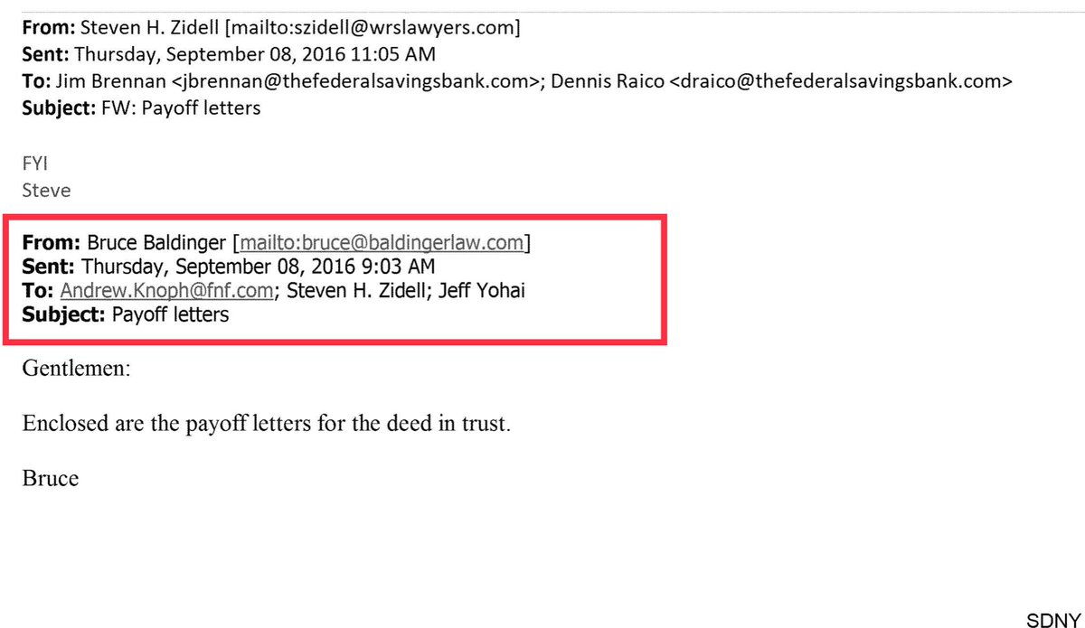 Exhibit E - these are the FS-Bank internal emails.If my memory serves me correctly in Manafort’s trial his defense attorneys used portions of this to impeach Racio (govt witness)I never understood why Bruce was never indicted but Yohai is in jail https://drive.google.com/file/d/1t7n5S88U_E_Ppd47xyLhvHLU7JYBcxGf/view?usp=drivesdk