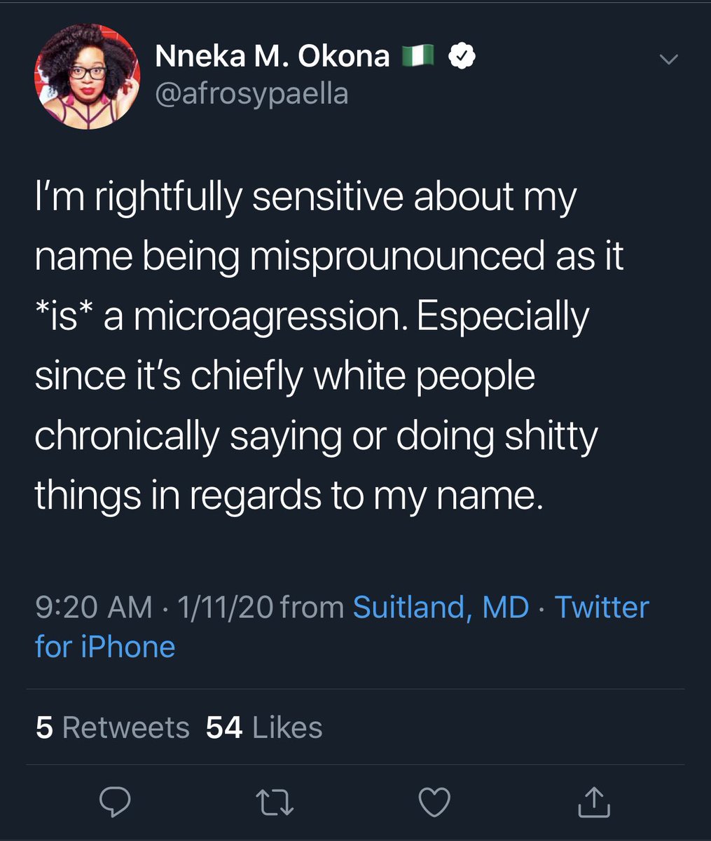 SophNar0747's tweet photo. - Has an unusual name
- Knows most people wont pronounce it correctly in first pass
- Doesn’t tell everyone the correct pronunciation
- Gets mad when it’s mispronounced and considers it a MIcrOAgGREssIOn

The victim olympics are nuts this year. 🤡🌎 https://t.co/Or1Q0Ft7Er