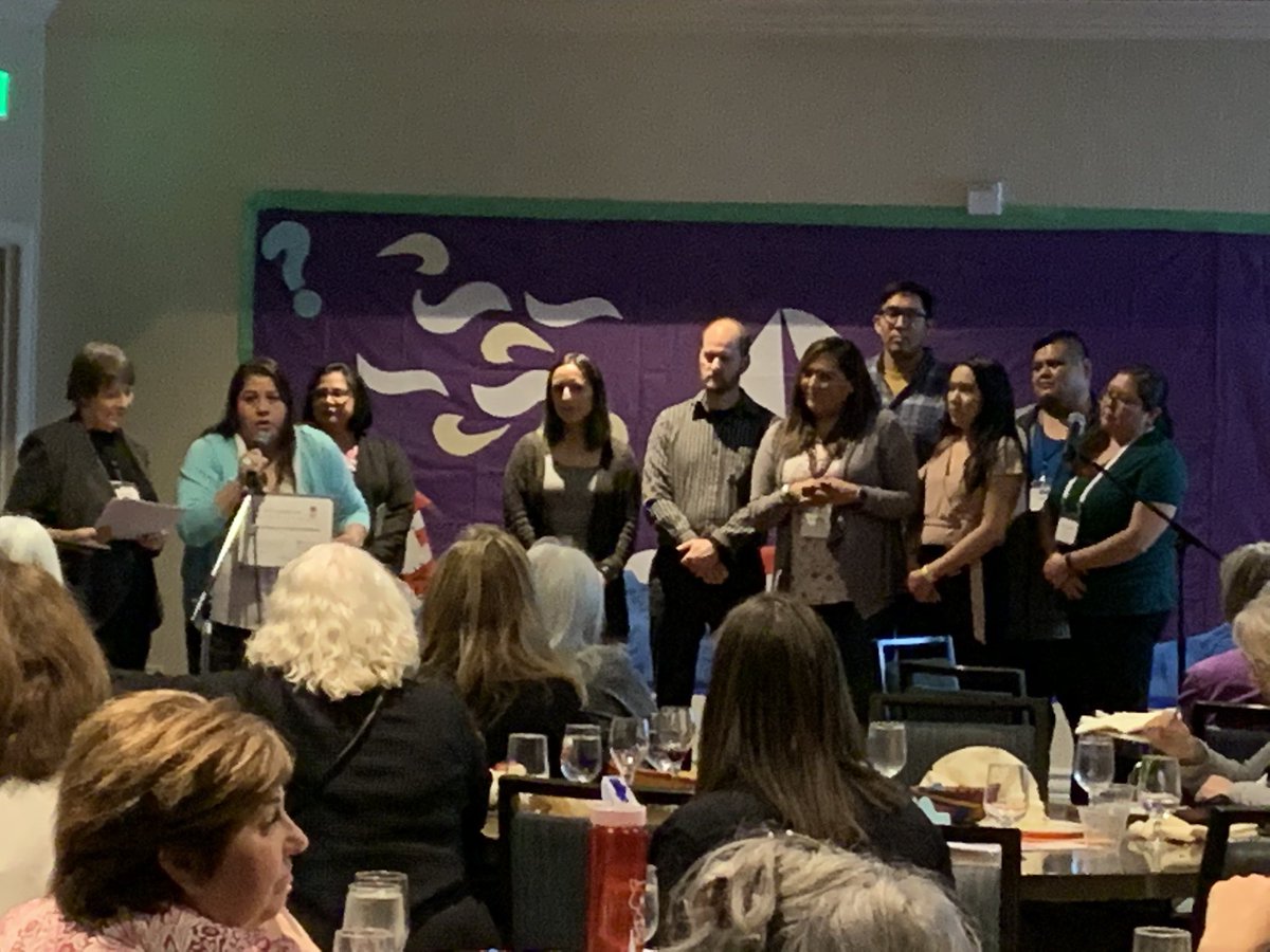 Inspiring moment as Albuquerque Area Indian Health Board accepts TOP Champion Award.#tnag2020