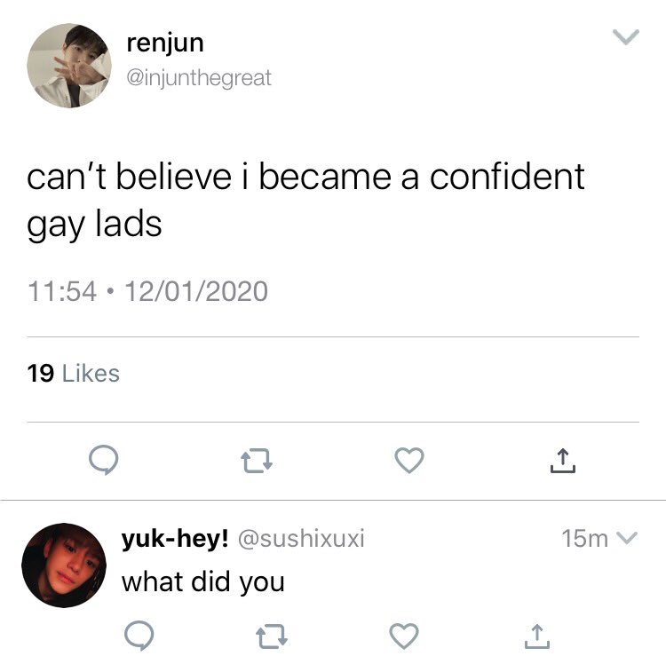renjun, a confident gay