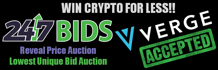 247BidsHQ's tweet photo. WIN CRYPTO FOR LESS!
Verge Payment Accepted.
Lowest Unique Bid Auctions & Reveal Price Auctions
Visit https://t.co/Lrqae0y3DO
Join Telegram: https://t.co/tGUhaA0jvR
@vergecurrency $XVG #XVG #Verge #Crypto #cryptocurrency #cryptocurrencies #Cryptotwitter #247Bids https://t.co/bqFPqUx0Z9