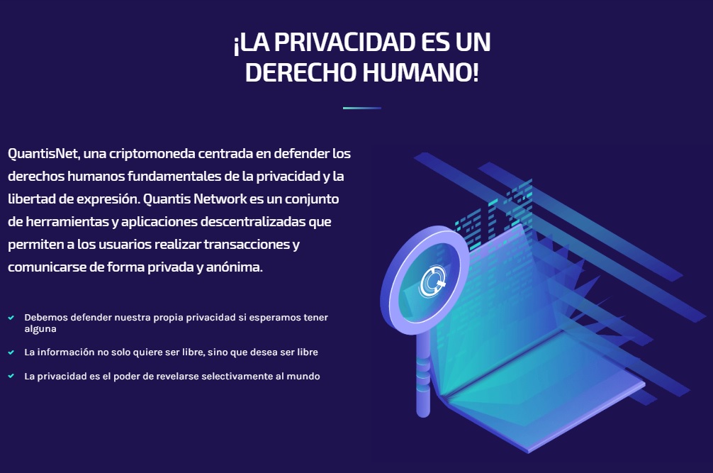 QuantisNetESP's tweet image. Recuerda que... ¡LA PRIVACIDAD ES UN DERECHO HUMANO! @QuantisNetwork