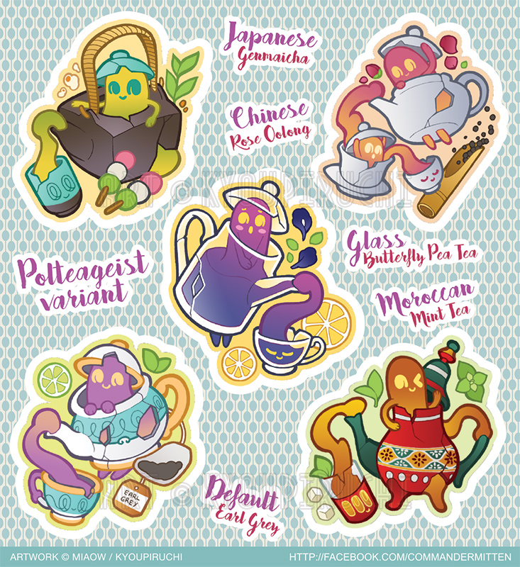Pokemon variant for #polteageist! I just love the concept of haunted broken teapots so much! x3

#PokemonSwordShield #pokemonvariant