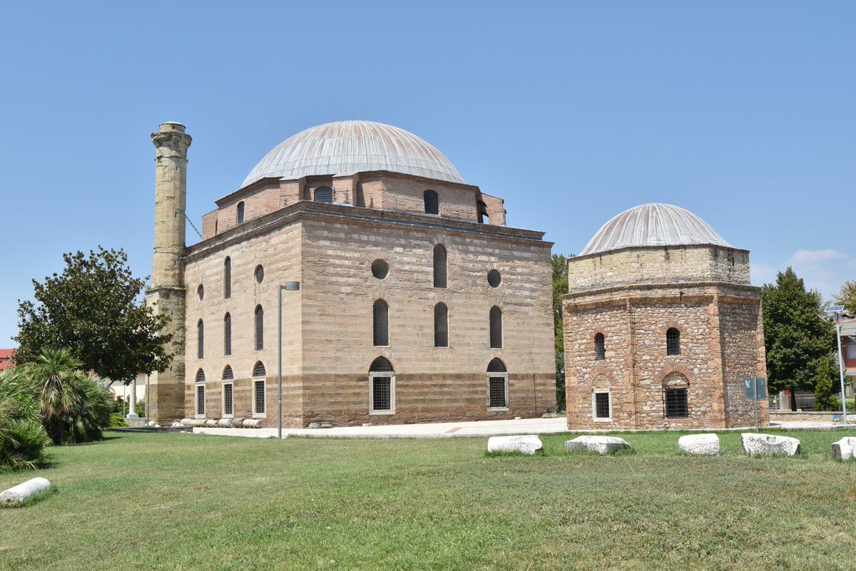 Osman Shah Mosque (Tırhala)Designed ca.1550 by Ottoman imperial architect Sinan and the only mosque still standing in the city of Trikala out of the at least eight reported by Evliya Çelebi. No longer used for worship as per cultural genocide policies of the greek state.