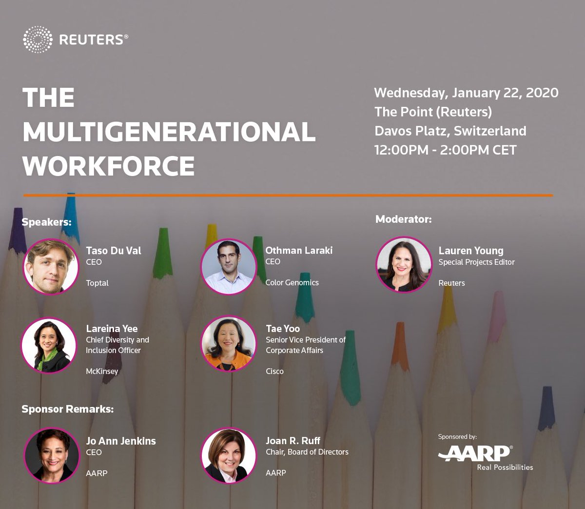 Dr. Jean C. Accius (@jeanaccius) on Twitter photo “An age-diverse workforce is a strength. Each generation brings benefits that enhance the workplace environment & each has different ways of working & putting their skills to use”. Join our CEO <a href="/JoAnn_Jenkins/">Jo Ann Jenkins</a> at the <a href="/wef/">World Economic Forum</a> annual meeting on the multigenerational workforce. #wef20 “An age-diverse workforce is a strength. Each generation brings benefits that enhance the workplace environment & each has different ways of working & putting their skills to use”. Join our CEO <a href="/JoAnn_Jenkins/">Jo Ann Jenkins</a> at the <a href="/wef/">World Economic Forum</a> annual meeting on the multigenerational workforce. #wef20