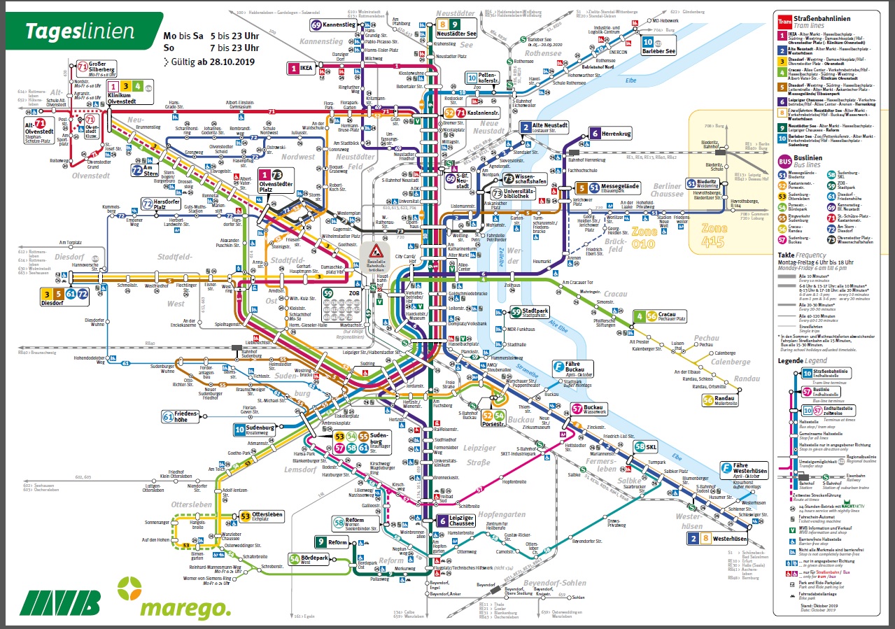 Yukai3chome ドイツのザクセンアンハルト州にあるマクデブルクの路線図 縦 横 斜め45度のオーソドックスな線ではなく あえて縦 横に斜め60度 1度線で描くことで 雪の結晶のような美しさを感じる一品 トラムの主要系統は10分間隔と利便性もなかなか