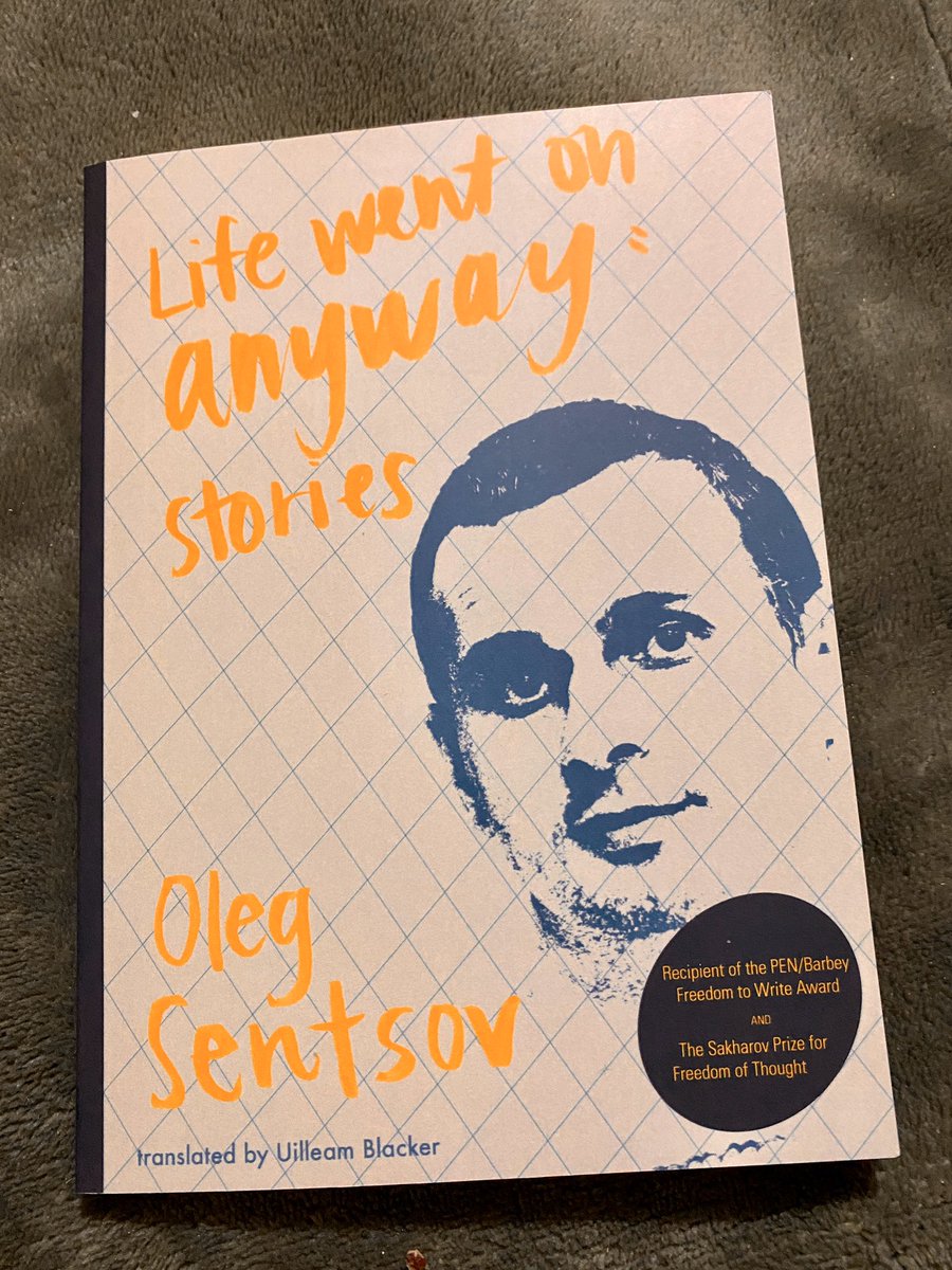 Up next in  #2020Reading Life Went on Anyway: Stories from Oleg Sentsov (in the mail today from the  @LAReviewofBooks BookClub!)   