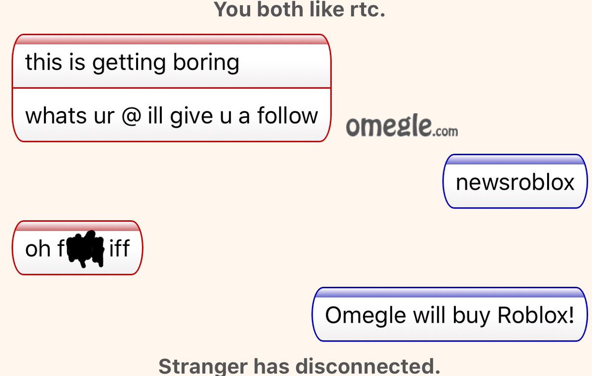 News Roblox On Twitter Roblox Has Bought Omegle They Are