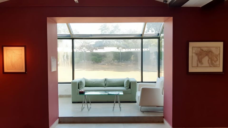 OjasArt's tweet photo. The historical maps are further accentuated by the view of the garden from the gallery. A harmonious serenade of art with nature.

The ongoing exhibition, India: A Mapful Story offers a view of unique Historical Maps -16th century to 1946
continues until Saturday, January 18th https://t.co/MaOo1MLlXy