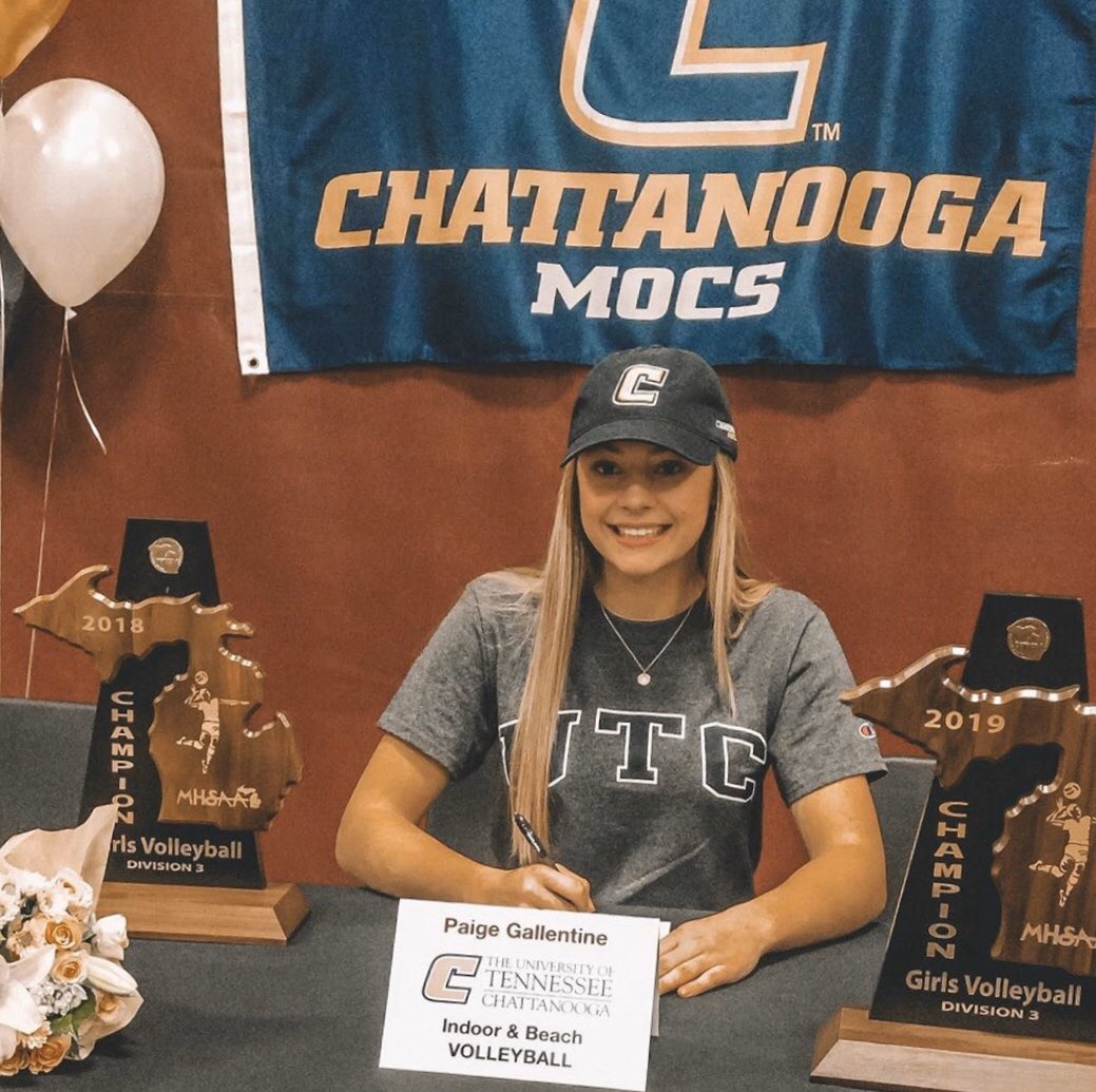 Congratulations Paige!💙💛
<a href="/GoMocsVB/">Chattanooga Volleyball</a> <a href="/GoMocsBeachVB/">Chattanooga Beach VB</a> 
<a href="/LegacyLvc/">Legacy Volleyball Club</a> <a href="/MIVCAvolleyball/">MIVCA Volleyball</a> 
<a href="/PrepDigMI/">Prep Dig Michigan</a> <a href="/PrepVolleyball/">PrepVolleyball.com</a>