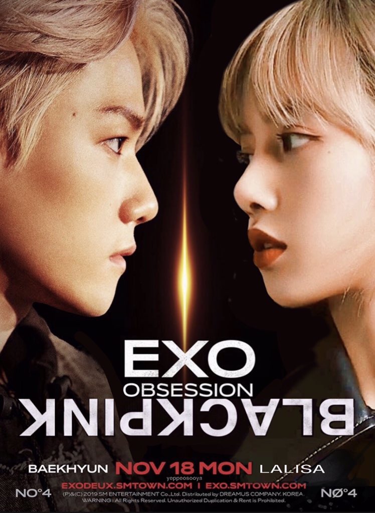 yeppeosooya's tweet photo. exo #백현 vs blackpink #리사 https://t.co/NSqLlSDKkx
