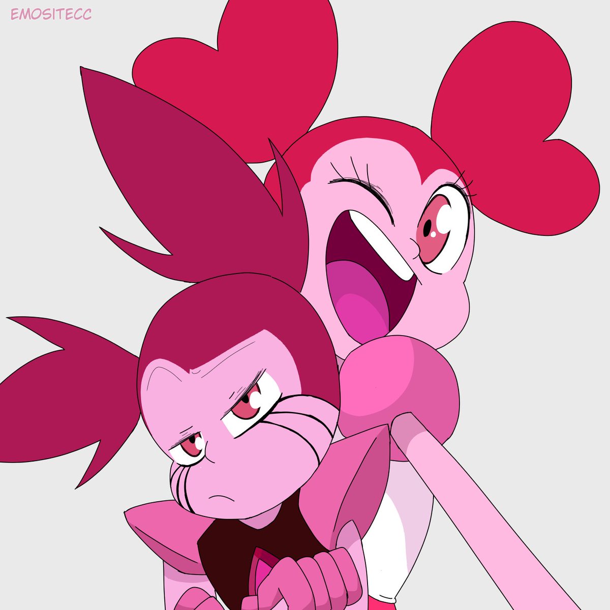 I tried <a href="/thatonegummy/">❤️❤️GUMMY❤️❤️</a>'s art style. Idk xD #StevenUniverse