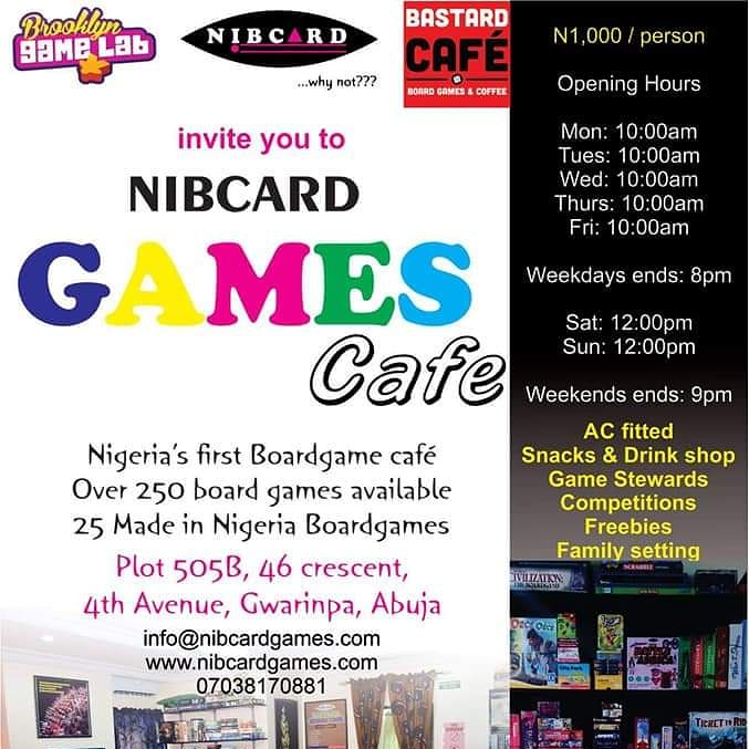 nibcardgames's tweet photo. Looking for a Nigerian game to spice up your time with friends?

Check out #NIBCARDGamesCafé

#NIBCARDGames #HardenandBronGames #NostalgicGames #KultureGames #ForerunnerGames #TestudoGames #CodGames #AeclipsGames 
#Boardgames #CardGames 
#WeAreNigerianCreatives #MadeinNigeria https://t.co/1u5EbcZHk5
