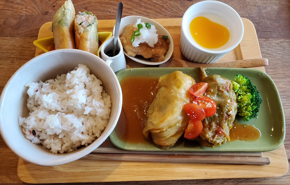 You お昼ごはん カフェごはん ロケットカフェ ランチ パンケーキ 加須市にあるロケットカフェ サラダバーとスープバーも付いてきて満足 また行きたいな